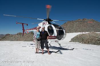 Landing in the mountain