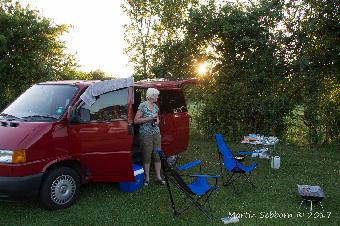 On site with the Camper