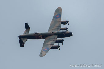 BBMF Lancaster - back in flight