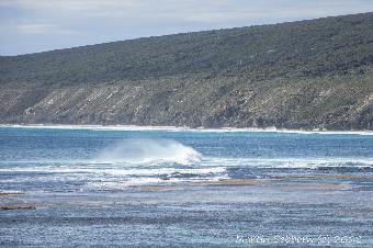 Major breakers, and look at the wind kicking up a stream