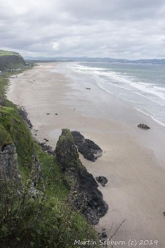 The beach below Mussenden Park