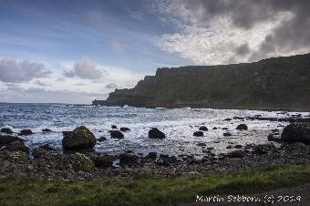 The coast around the causeway