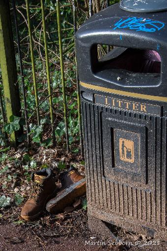 Strange place to leave your boots